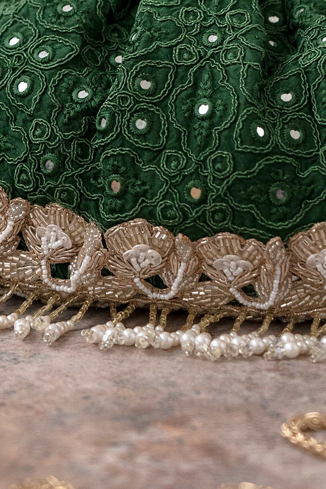 Monroe Vintage purse - Dark green