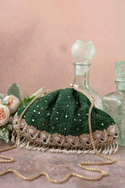 Monroe Vintage purse - Dark green