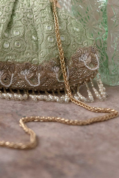 AMYRA Monroe Vintage purse - Pastel green