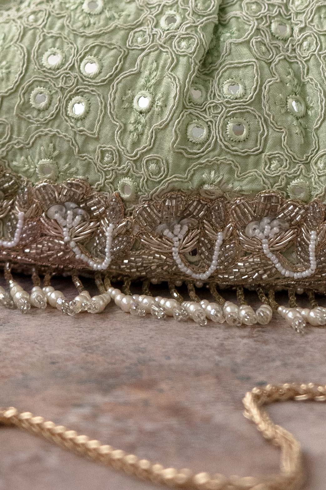 AMYRA Monroe Vintage purse - Pastel green