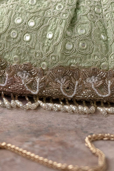 AMYRA Monroe Vintage purse - Pastel green