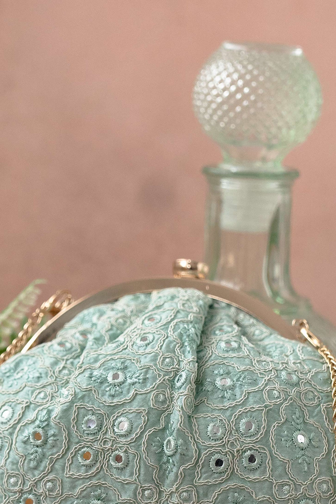 AMYRA Monroe Vintage purse - Sky blue
