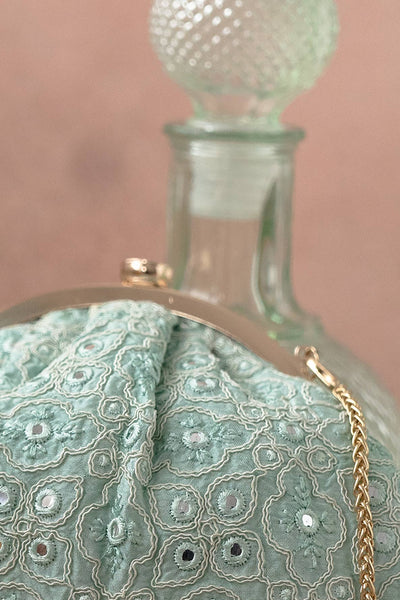 AMYRA Monroe Vintage purse - aqua