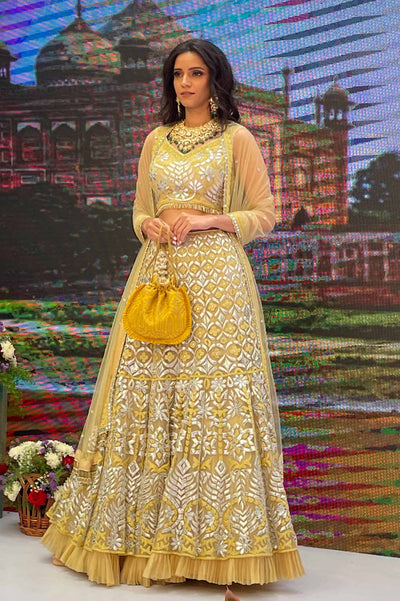 AMYRA Leela Heritage Potli - Yellow