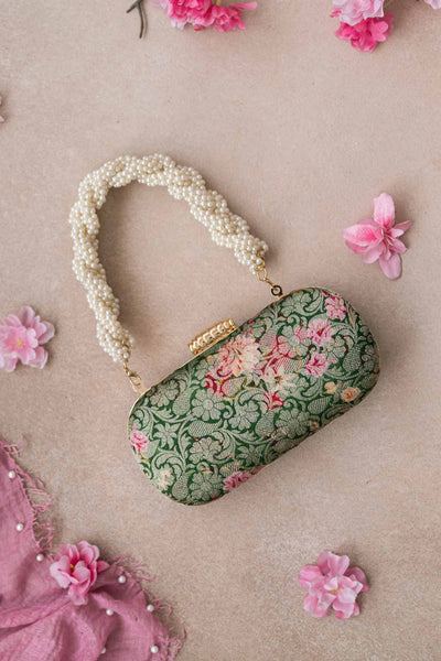 AMYRA Elora Capsule Clutch - Green