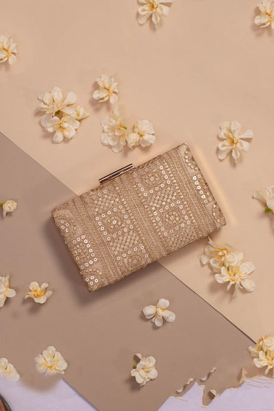 Bella Gold Box Clutch