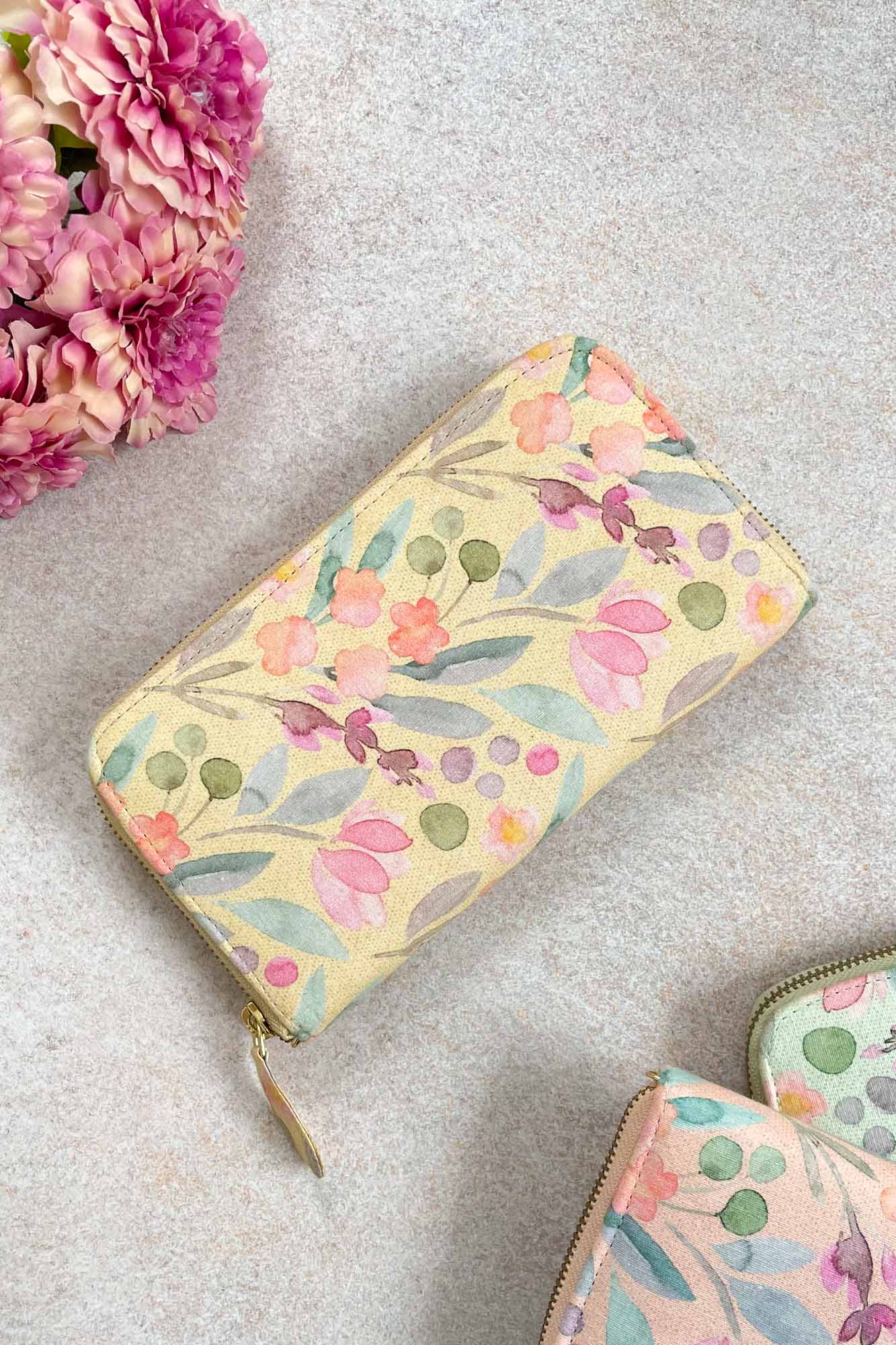 AMYRA Cynthia floral wallet Yellow