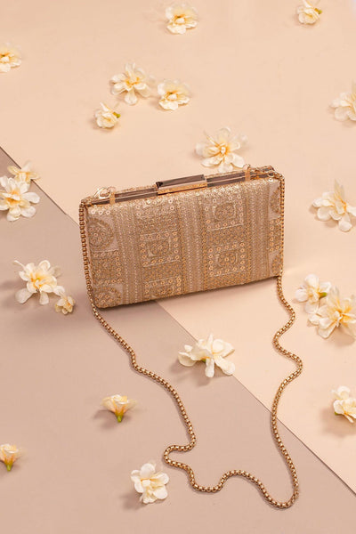 Bella Gold Box Clutch