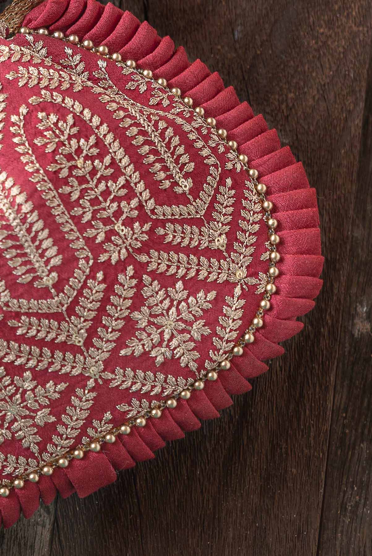 AMYRA Leela Heritage Potli - Maroon