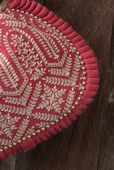AMYRA Leela Heritage Potli - Maroon